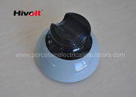 55-5 aisladores de cerámica de alto voltaje del color gris con el hilo de la porcelana
