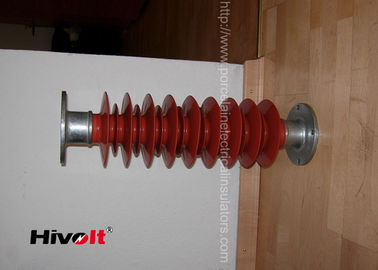 El aislador del poste del polímero del color rojo, aislador del poste 46kv para el engranaje de interruptor parte