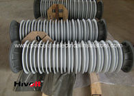 aisladores de la base del hueco del triturador de 110KV SF6 con el color de aluminio del gris del reborde