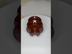 Insuladores cerámicos profesionales de alto voltaje de color marrón / gris porcelana C-120